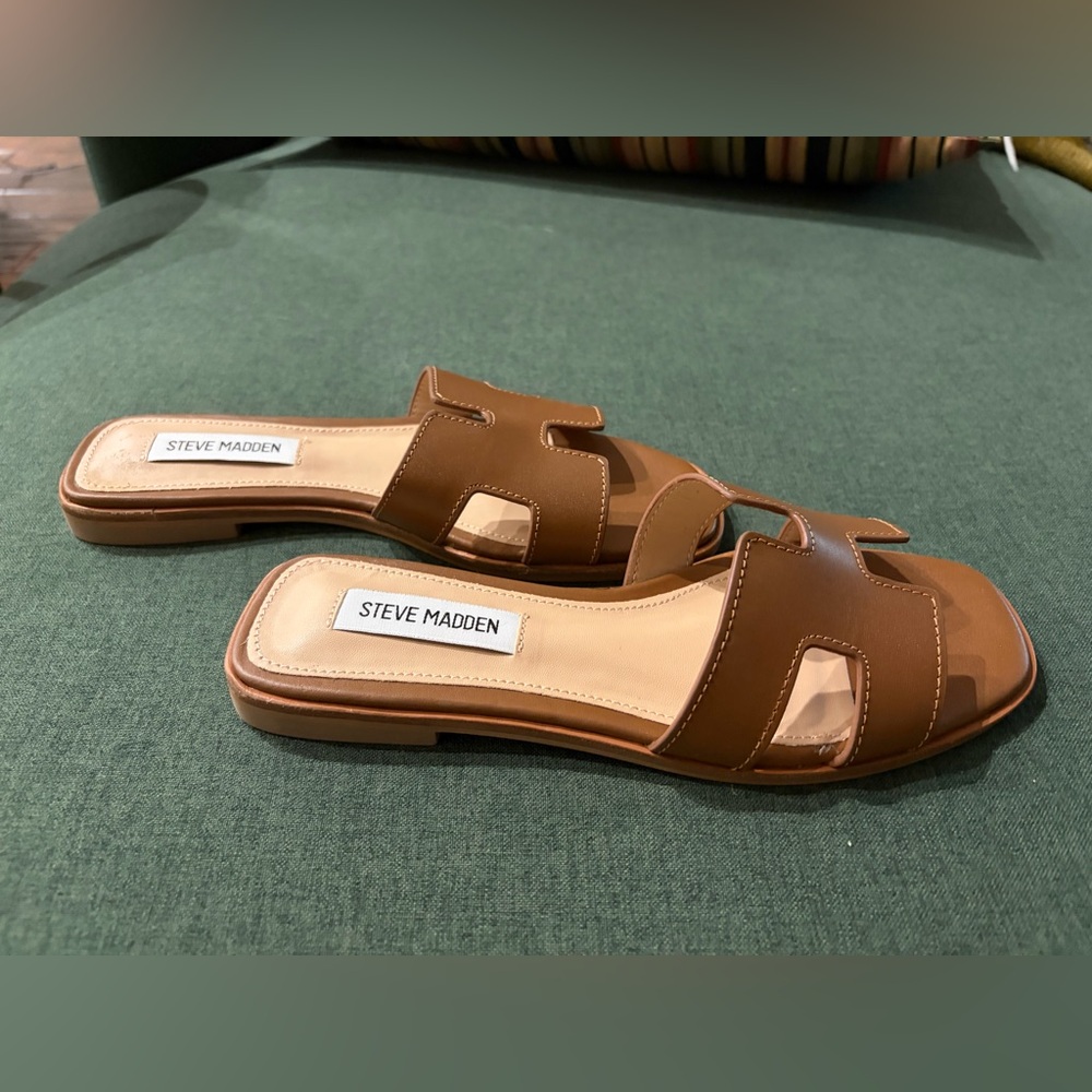 HADYN COGNAC LEATHER Steve Madden, Size 6, NWOT - Picture 3 of 4
